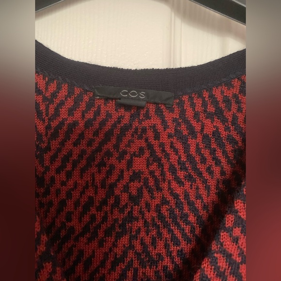 COS Knit Patterned Wool Sweater Dress - Picture 2 of 4